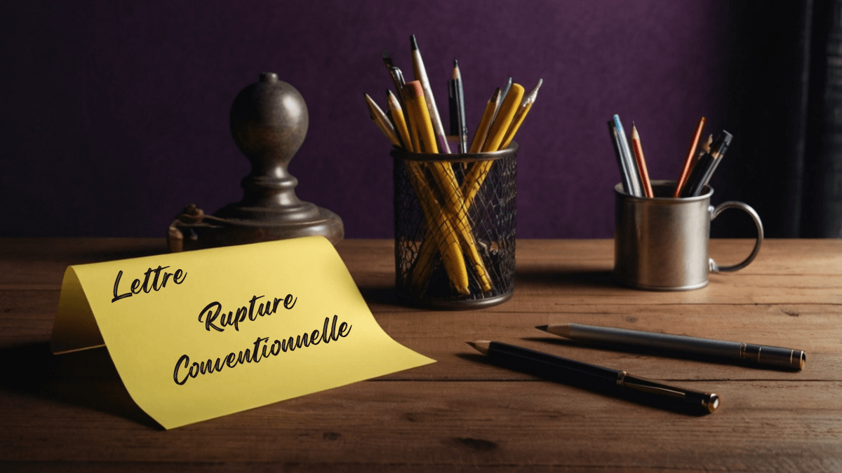 modèle lettre rupture conventionnelle