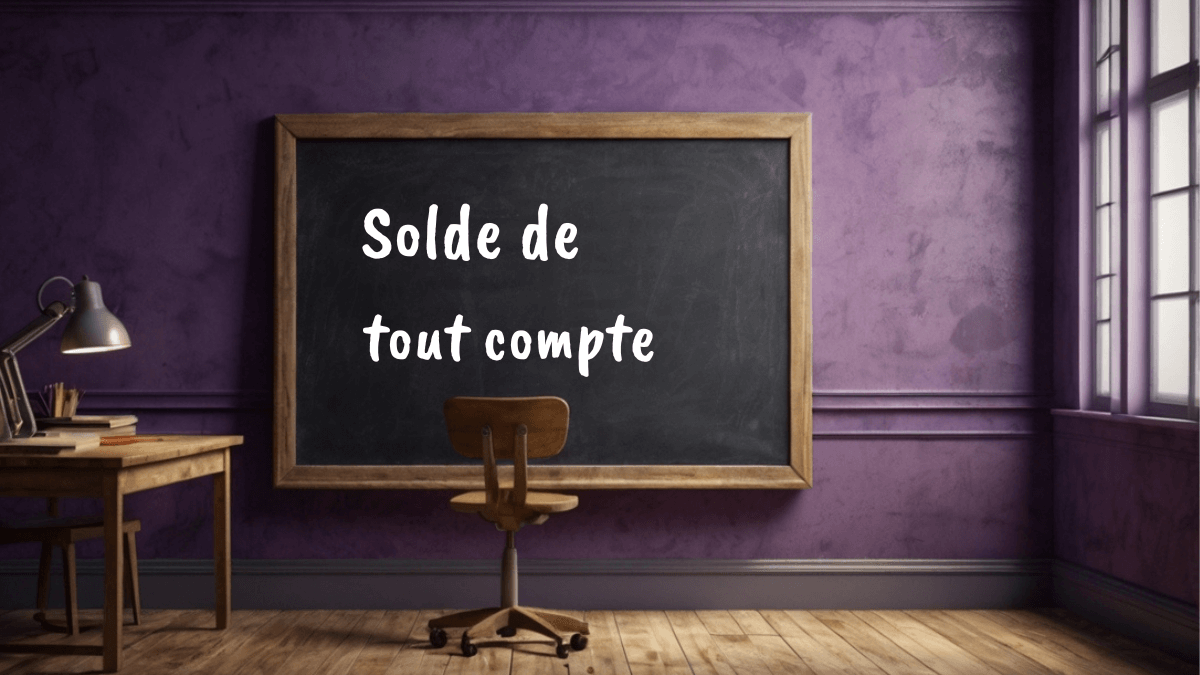 solde de tout compte