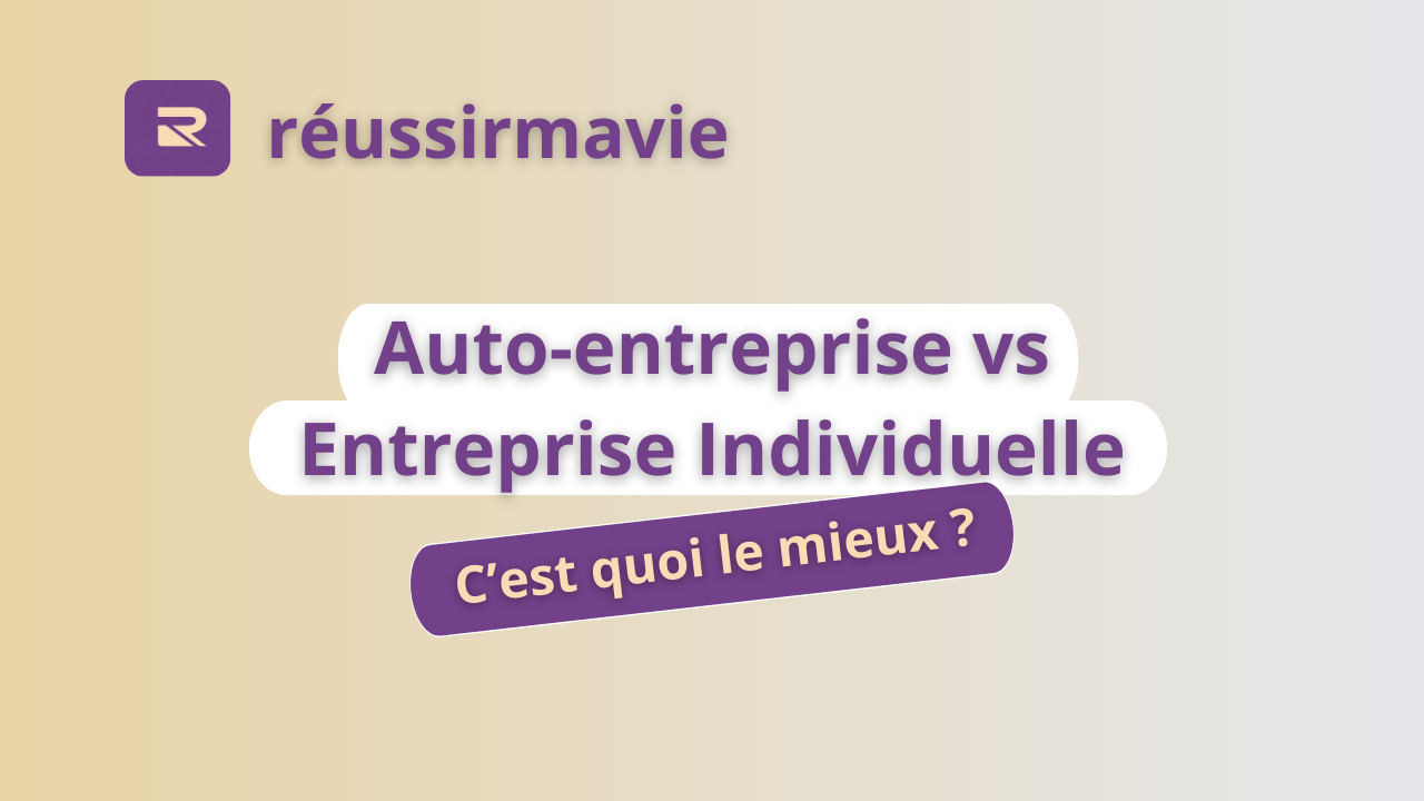 auto-entreprise vs entreprise individuelle